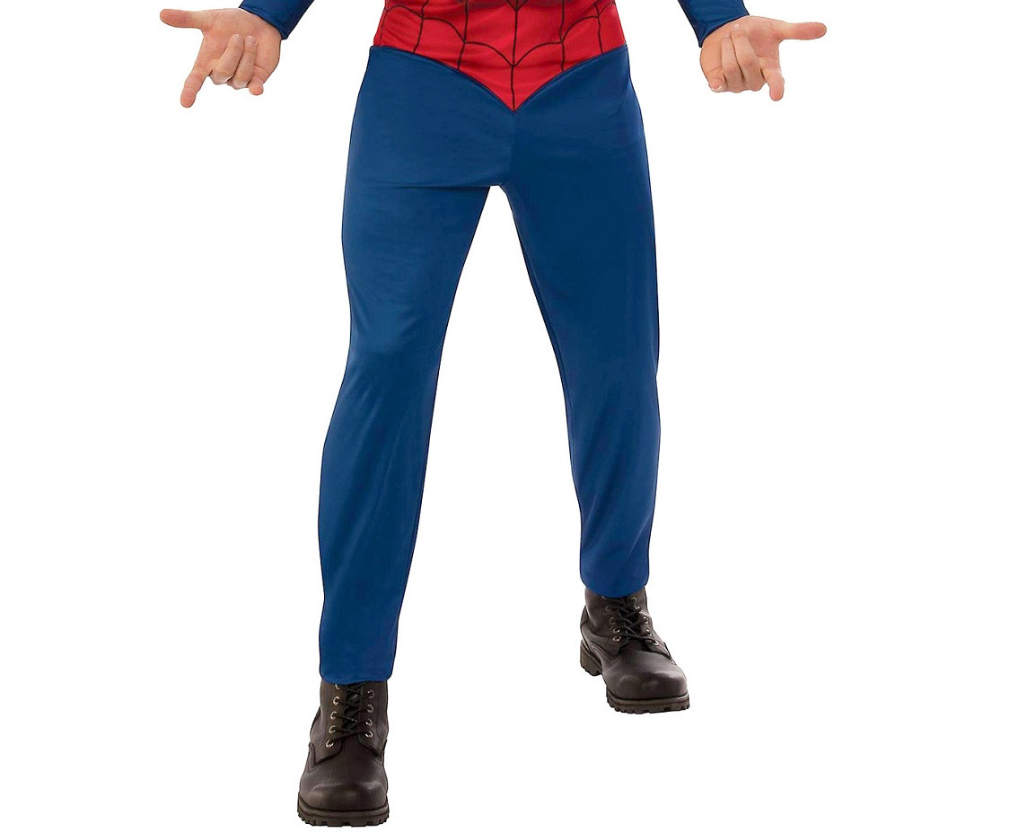 The role-play set  for adult Spider-Man printed jumpsuit with mask, size